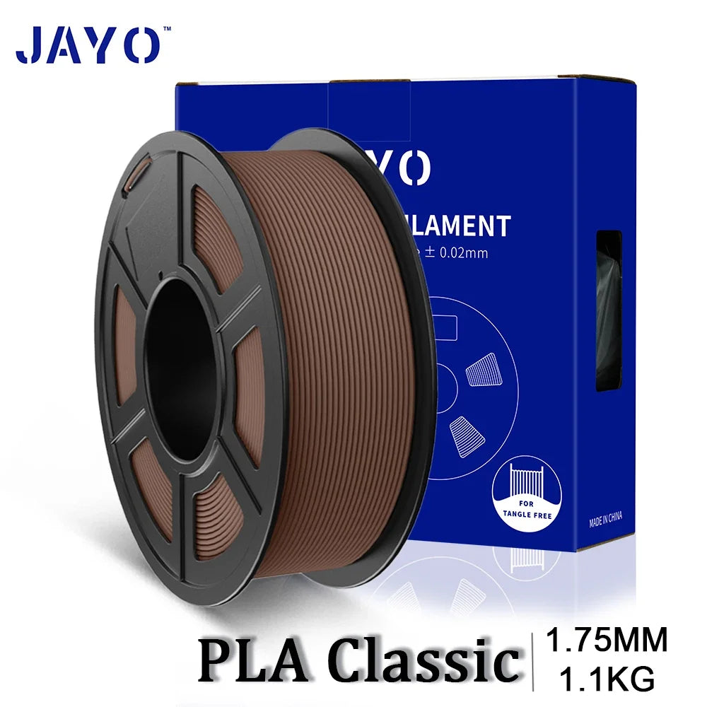 JAYO 3D Printer PLA Classic Filament 1.75mm+/-0.02mm 300-600mm/s Print Range High Flow Speedy PLA 3D Printer Filament for 3D