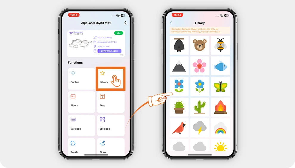 Algolaser 90W Table 40*43cm CNC Laser Cutter Engraver 3.5” Touch Scree Phone&WiF Metal Wood CNC Lase Cutting Engraving Machine
