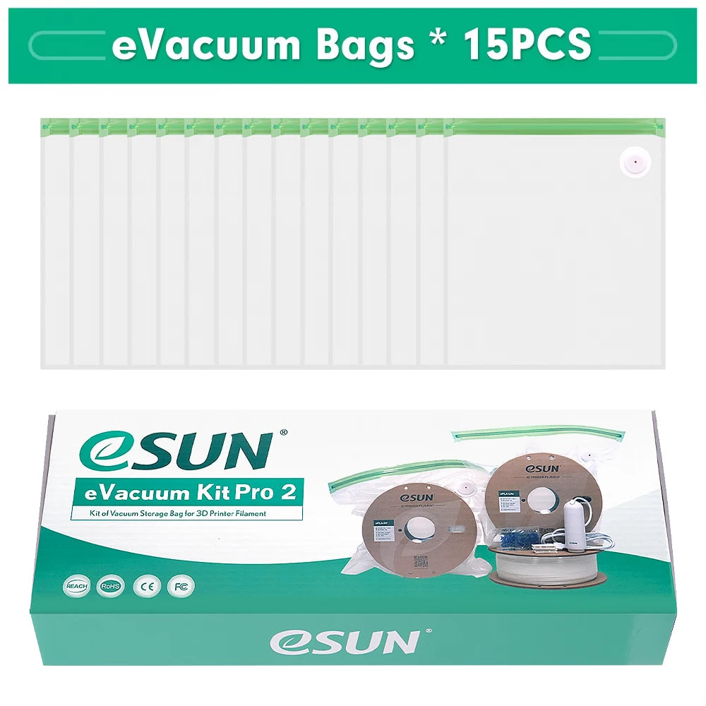 eSUN Storage Bag Kit 3D Printing Silk PLA PETG TPU Filament Sealed Vacuum Keep Dry Avoid Moisture for 3D Printer Spools