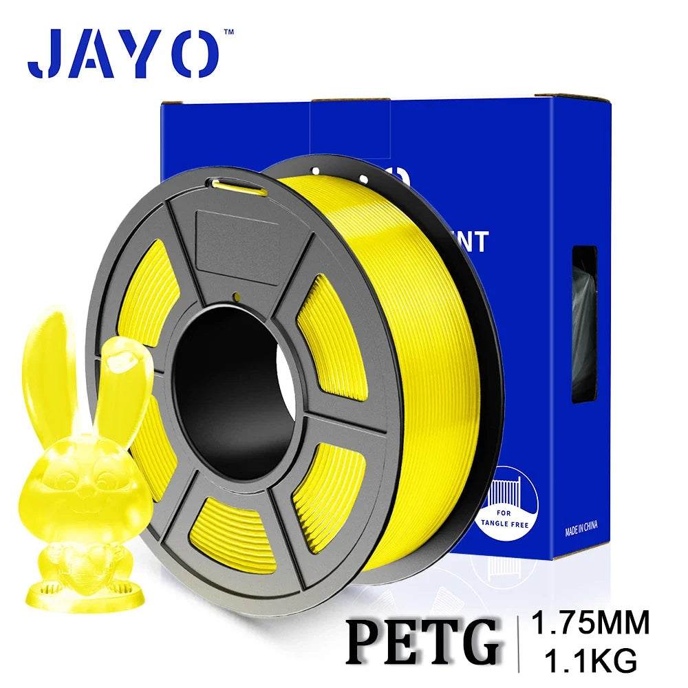 JAYO 3D PETG/PLA/PLA PLUS Printer Transparante Filament 1.75mm Transparency Series & No Bubble non-toxic 3D Printing Materials