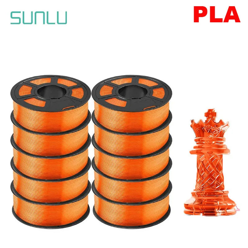 SUNLU 10KG 3D Filament PLA /PLA PLUS Filament 10kg 22 lbs 1.75mm 3D Printer Filament Environmentally friendly High strength PLA