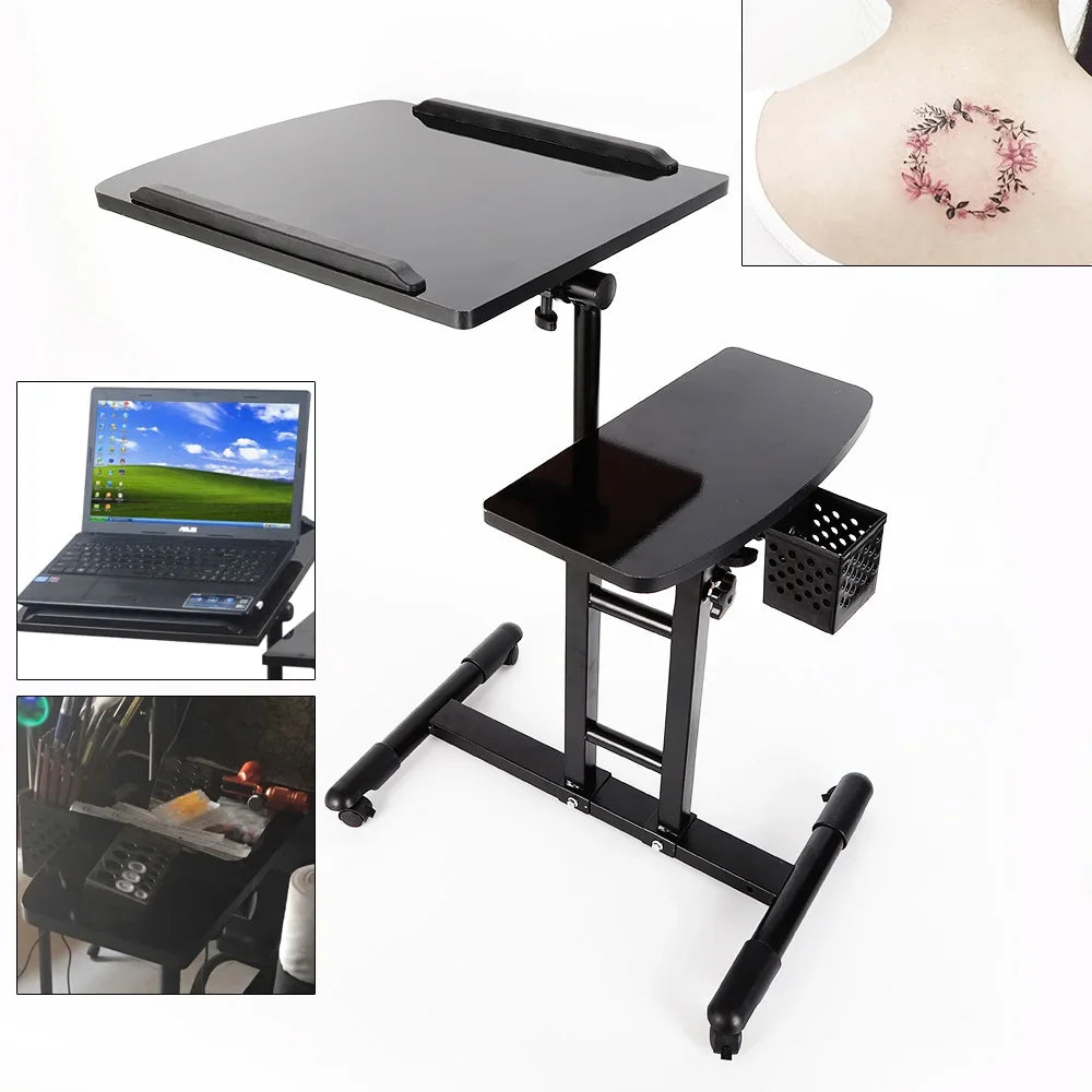 Workstation Tray Shop Adjustable Furniture Collapsible Equipment Portable Desk Workbench Tattoo
