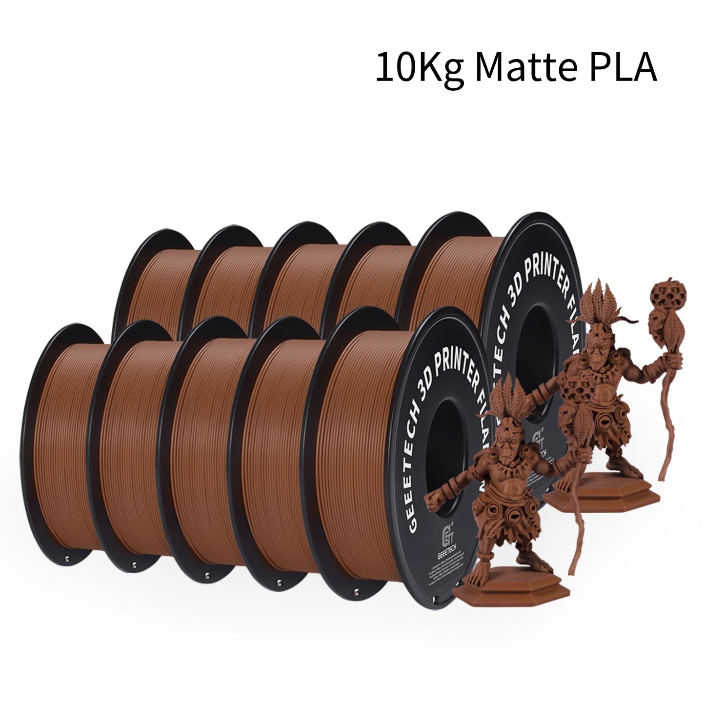 GEEETECH 10Kg 3d Matte PLA Filament 1.75mm Spool Wire For 3D Printer Material,Safety, Vacuum packaging