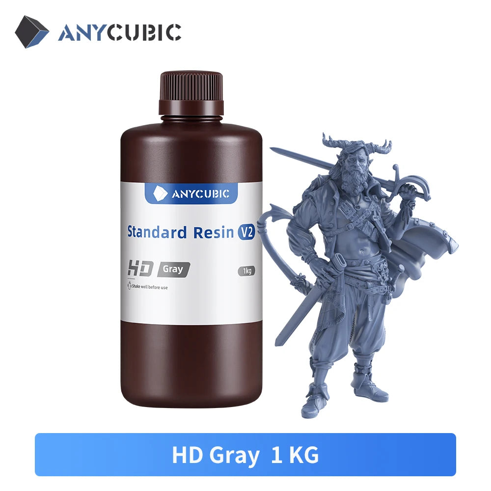 ANYCUBIC 405 nm Standard Resin V2 Quick Curing SLA UV Curing 3D Printer Materials Resin For LCD 3d Printer Mono M5s Mono X 6Ks