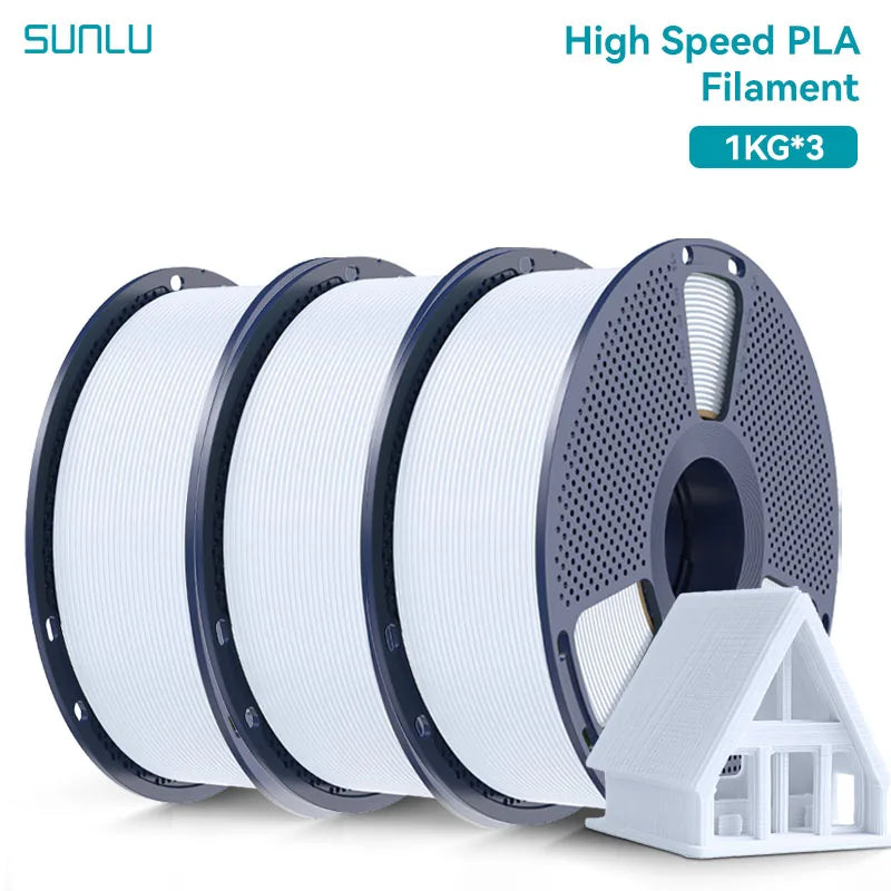SUNLU 3KG High Speed PLA/Matte PLA/Matte PETG Filament 1.75mm 1kg Spool Neatly Wound Filament Fit Most FDM 3D Printers