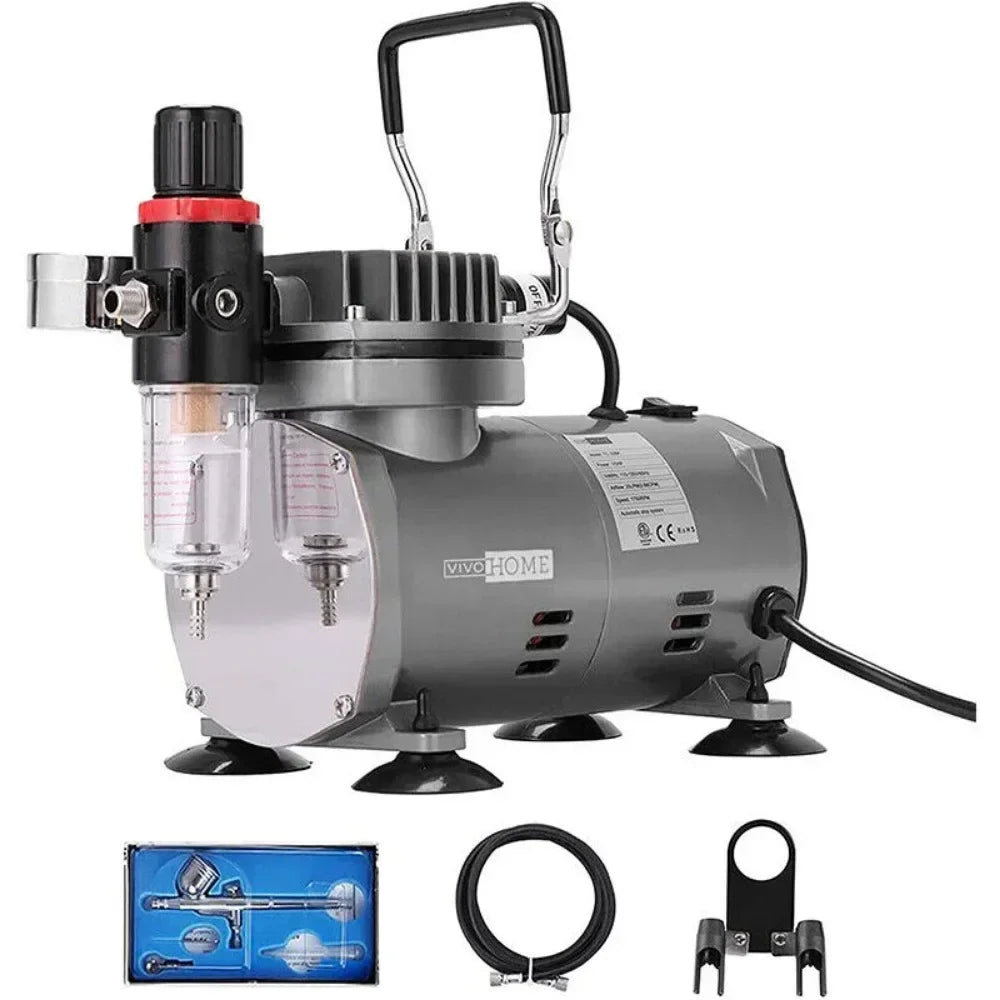 Professional Airbrush Kit Set Airbrush Compressor Art Nail Tattoo Makeup Model