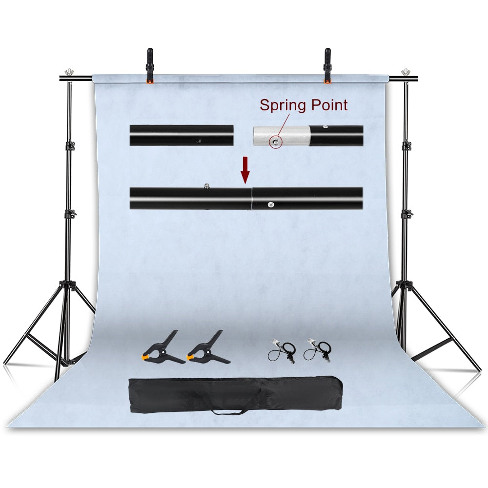 SH Photography Background Stand Kit With Adjustable Stand Support System Backdrops For Photo Studio Chromakey Green Screen Frame