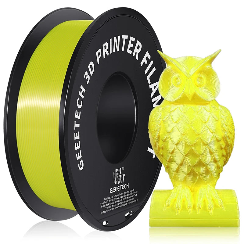 GEEETECH 3d Silk PLA Filament 1kg1.75mm Spool Wire For 3D Printer Material,Safety, Vacuum packaging, special color, Bubble free