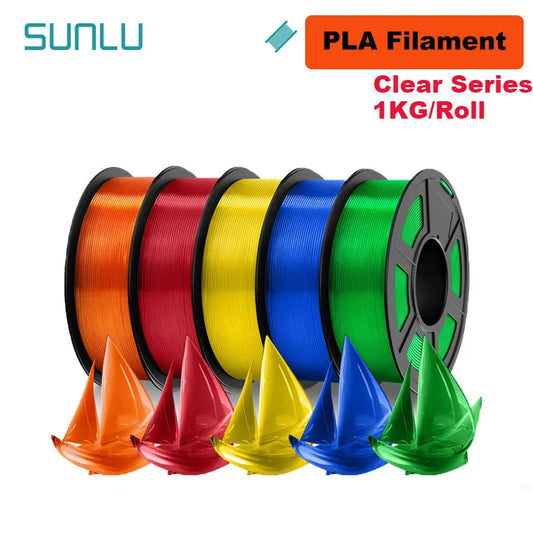 SUNLU 5KG 3D Filament PLA/PLA PLUS/PETG/ABS Filamnet 1.75mm 5Roll 1KG Neatly Wound 3D Printer Filament for 3D Printer