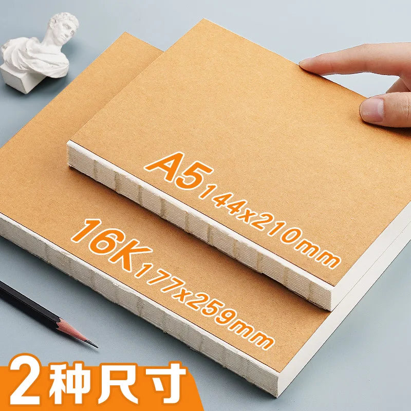 Retro Professional Thick A5 and 16K Size Art Paper Sketchbooks