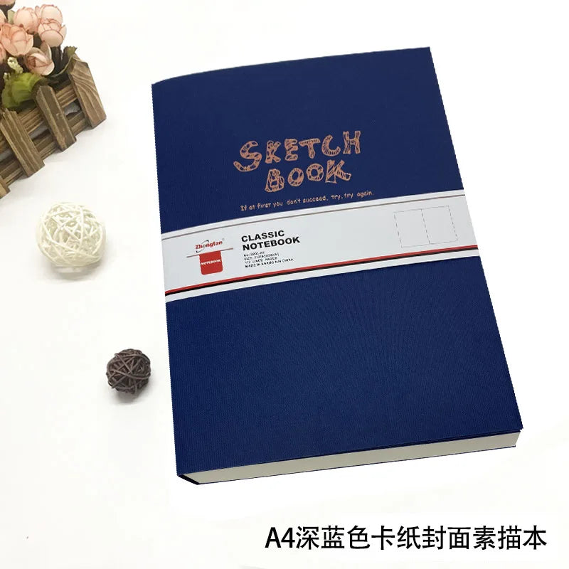 A4/A5 Super Thick Sketchbook 112 Sheets/224 Pages Writing Smoothly Not Easy Falling Pages for Watercolor Sketching Notes