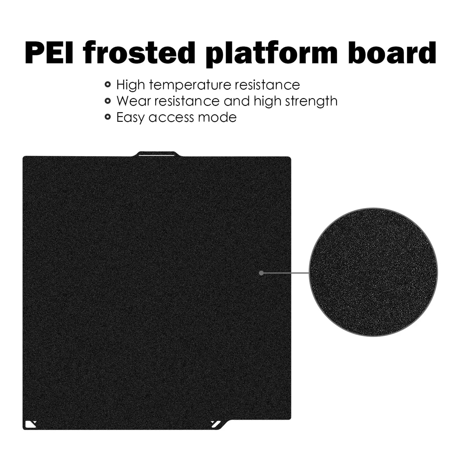Centauri Carbon Build Plate for Elegoo Centauri 260x271mm 3D Printer Double Sided Textured Platform Surface PEI Sheet Platform