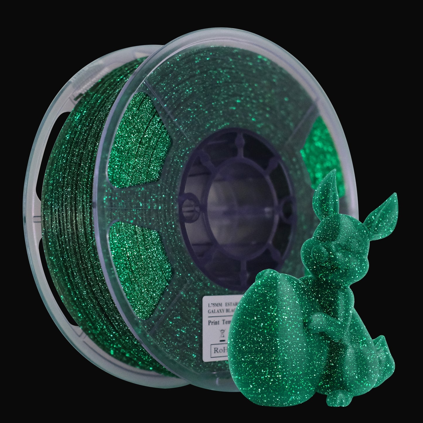 eSUN PLA Luminous-Rainbow PLA Filament 1.75mm Glow in the Dark eStars PLA 1KG Spool Luminous 3D Printing Filament For 3D Printer