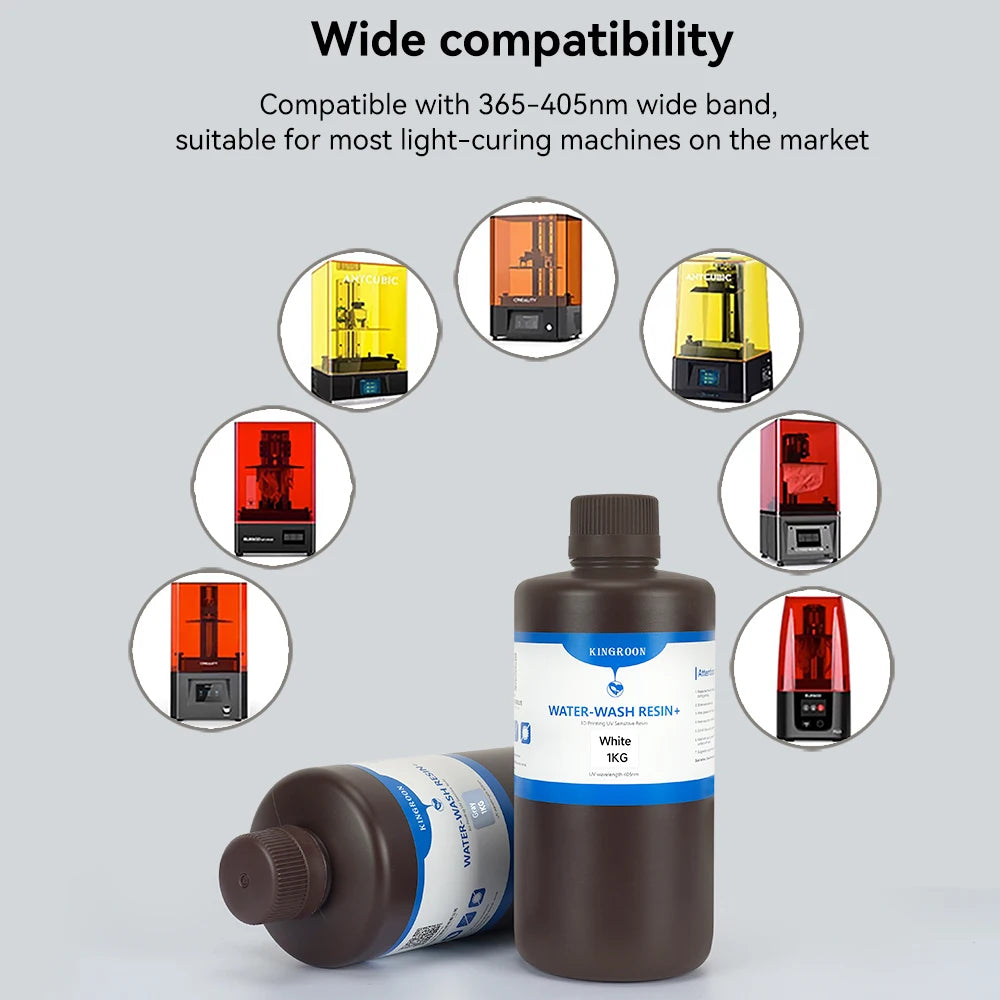 KEEPANG 5/10KG 405nm UV Standard Resin for 3D Printers Resin High Precision Water Washable LCD Printing Resin Material For Photo