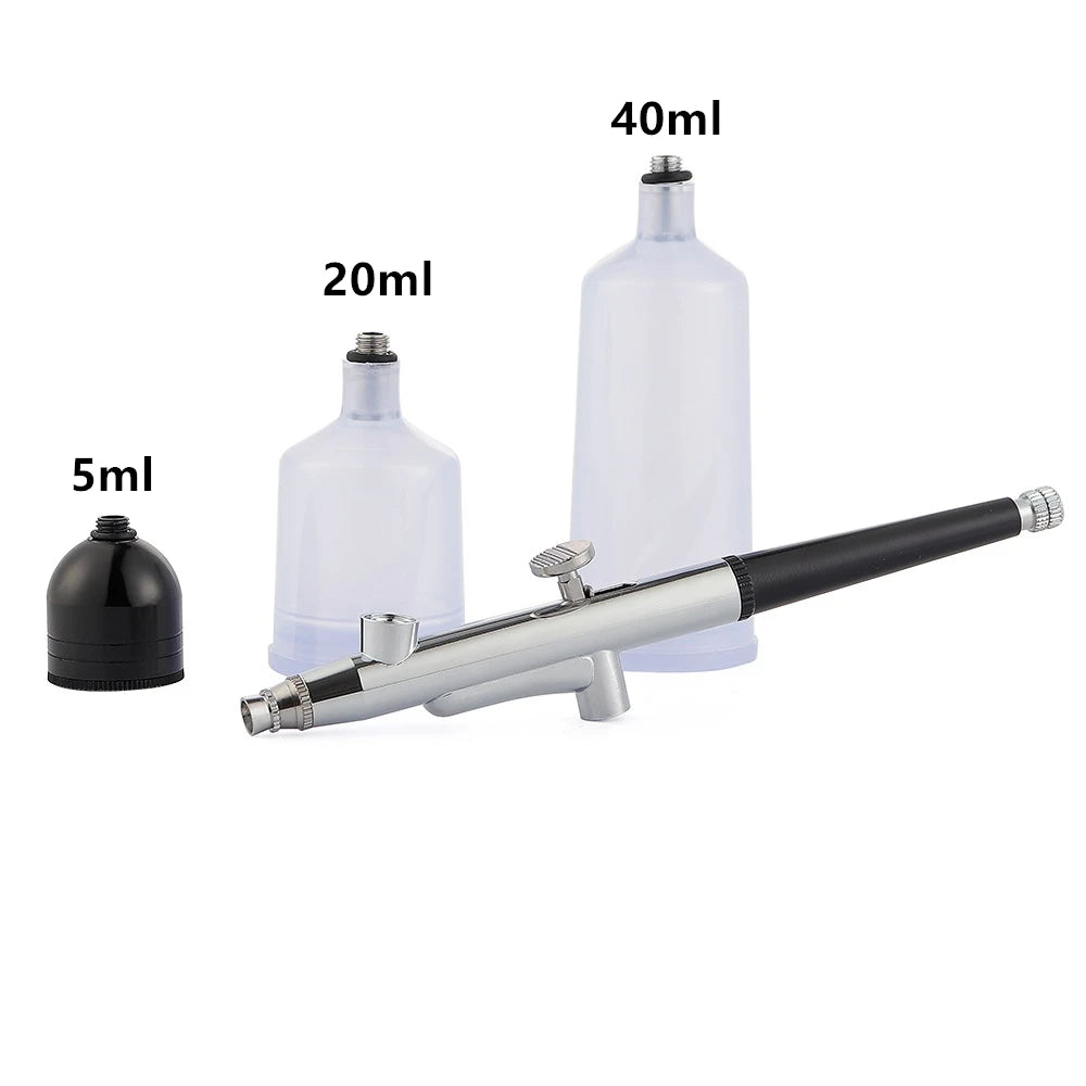 Top 0.3mm Mini Air Compressor Kit Air-Brush Paint Spray Gun Airbrush For Nail Art Tattoo Craft Cake Nano Fog Mist Sprayer