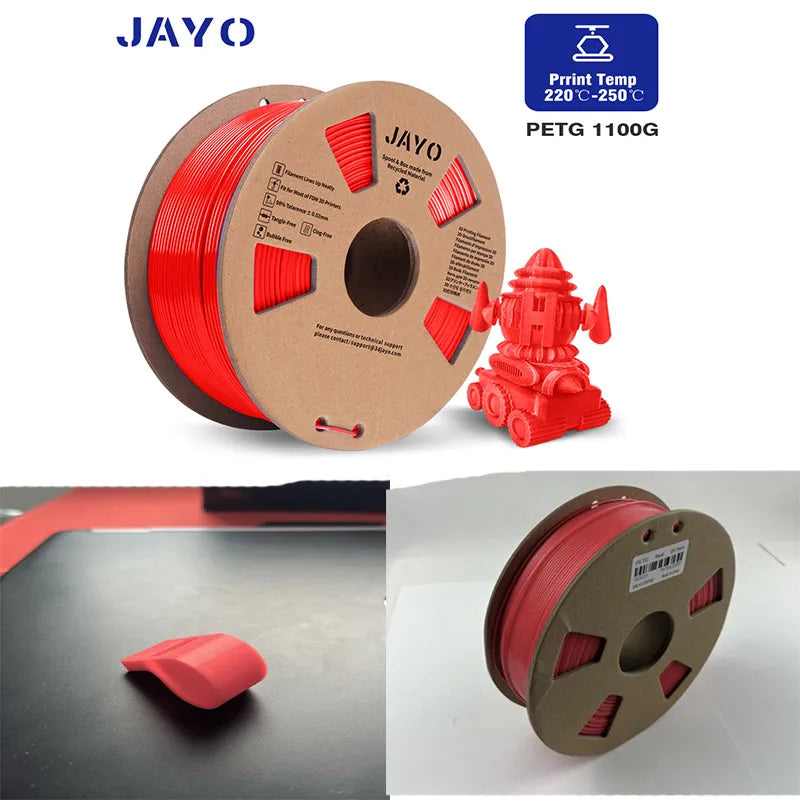 JAYO PLA/PETG/SILK/PLA Meta Filament 1Roll 3D Printer Filament 1.75mm 3d Filament PLA Printing Materials for 3D Printer&3D Pen