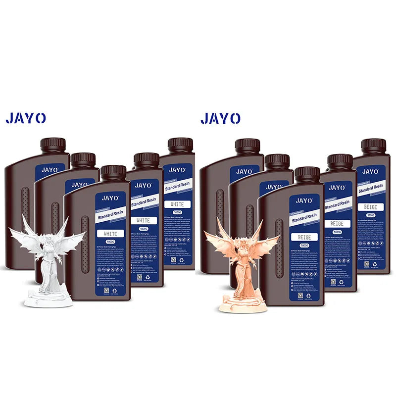 JAYO 3D Resin Water Washab/ABS-Like/Plant Based/Standard 10KG UV Photopolymer Resin Liquid 405nm For LCD 3D Printer Materials