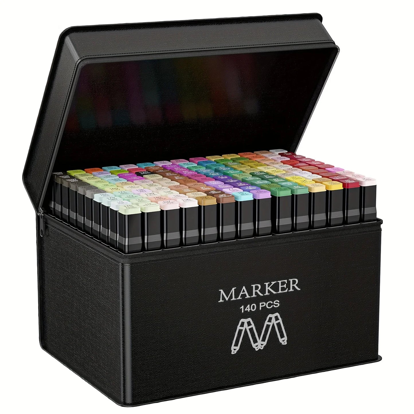 Alcohol Markers Set, 48 Colors Dual Tip Art Markers for  Adult Coloring Book, Sketching Drawing Markers, Coloring Marker With