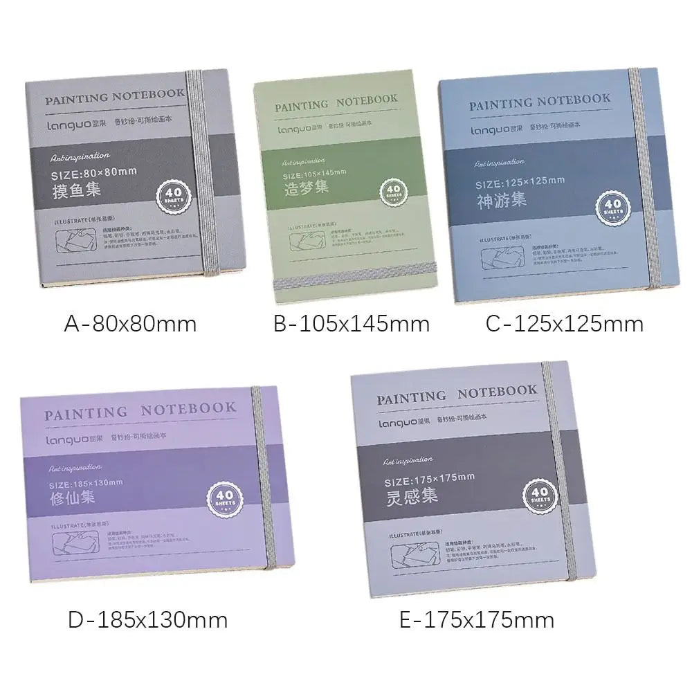 Small Tearable Painting Book Art Supplies Inspiration Record Sketchbook Portable Notebook
