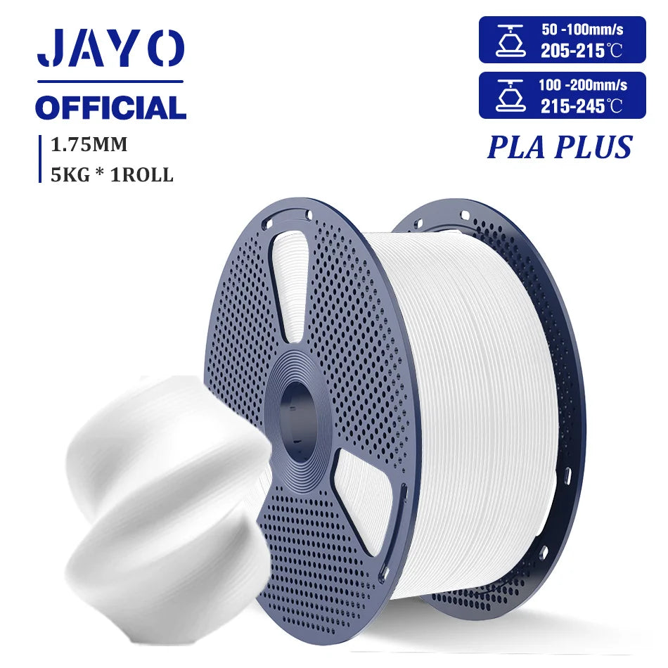 JAYO PLA /PLA Matte /ABS/PETG/PLA Plus 3D Printer Filament 5KG/Roll 1.75mm 3D Filament Large Spool Neatly Wound Filament