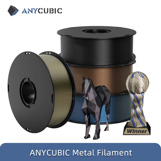 ANYCUBIC 5kg/4kg Metal Filament Metallic Texture PLA Kobra S1 Kobra 3 Combo 3D Printer Filament High-Performance 3D Printing PLA