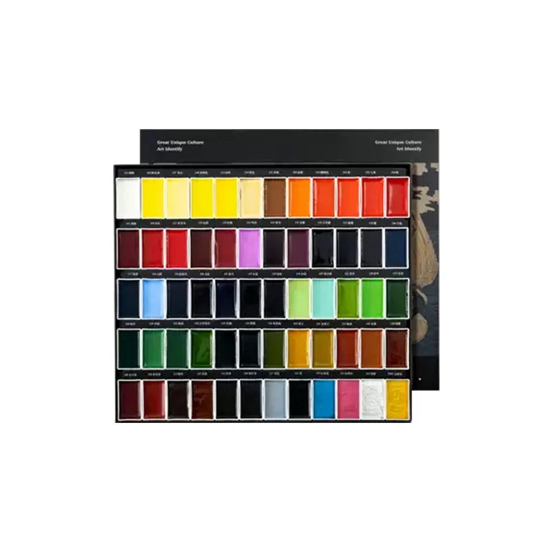 Paul Rubens 12/24/36/48/60 Colors Basic Color Painting Pigment Set Solid Watercolor Paint For Drawing Art Supplies