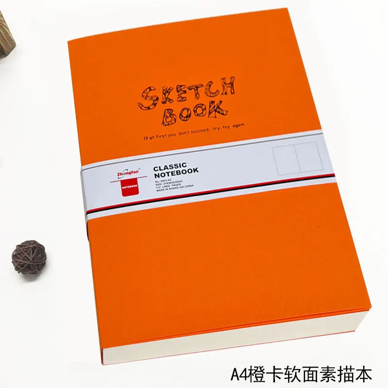 A4/A5 Super Thick Sketchbook 112 Sheets/224 Pages Writing Smoothly Not Easy Falling Pages for Watercolor Sketching Notes