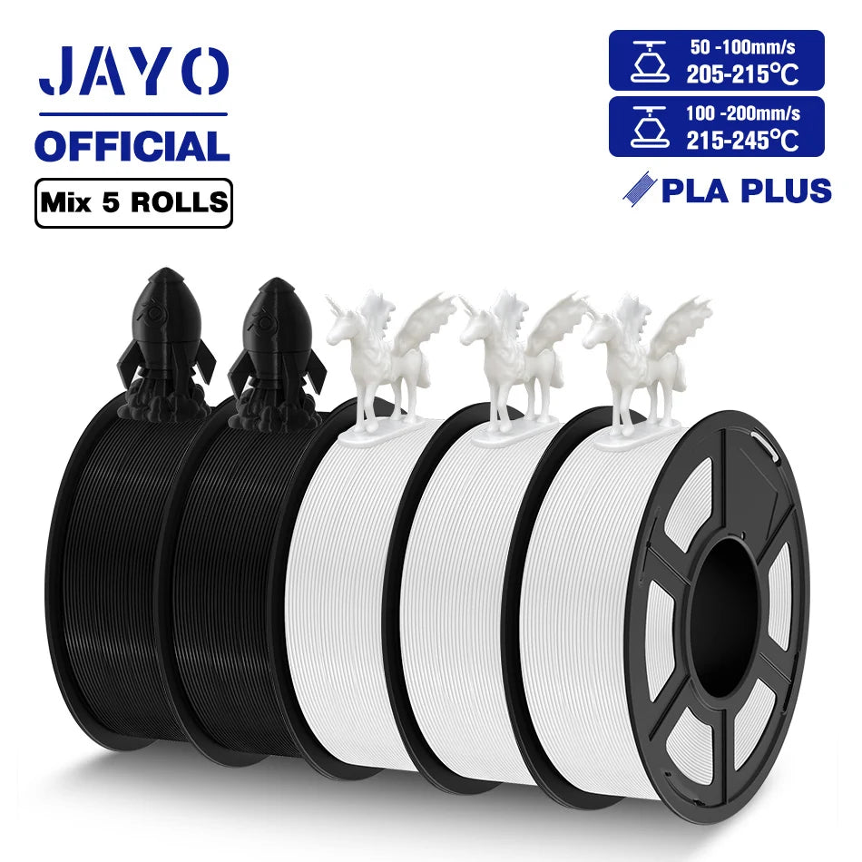JAYO PLA plus 1.75mm PLA+ 3D Printer Filament Neatly Wound 3D Filament PLA For FDM 3D Printer Macarone Color Materials