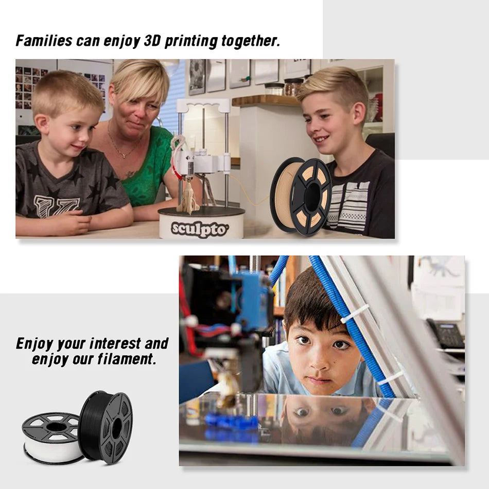 JAYO PLA/ABS/PETG/TPU/PLA PLUS/PLAMeta/ 3D Filament 1.75mm 5Rolls 2.5KG/5.5KG100% No Bubble FDM 3D Printer Materials DIY Gift