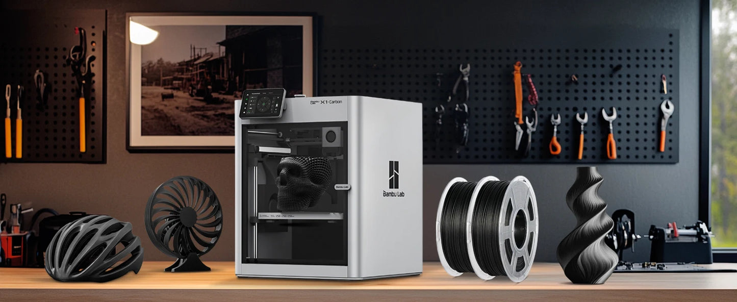 SUNLU 3KG Easy-PA/PA6-CF/ PA12-CF Filament 1.75mm 1KG Spool Carbon Fiber-Textured Nylon Filament for Industrial Parts&3D Printer