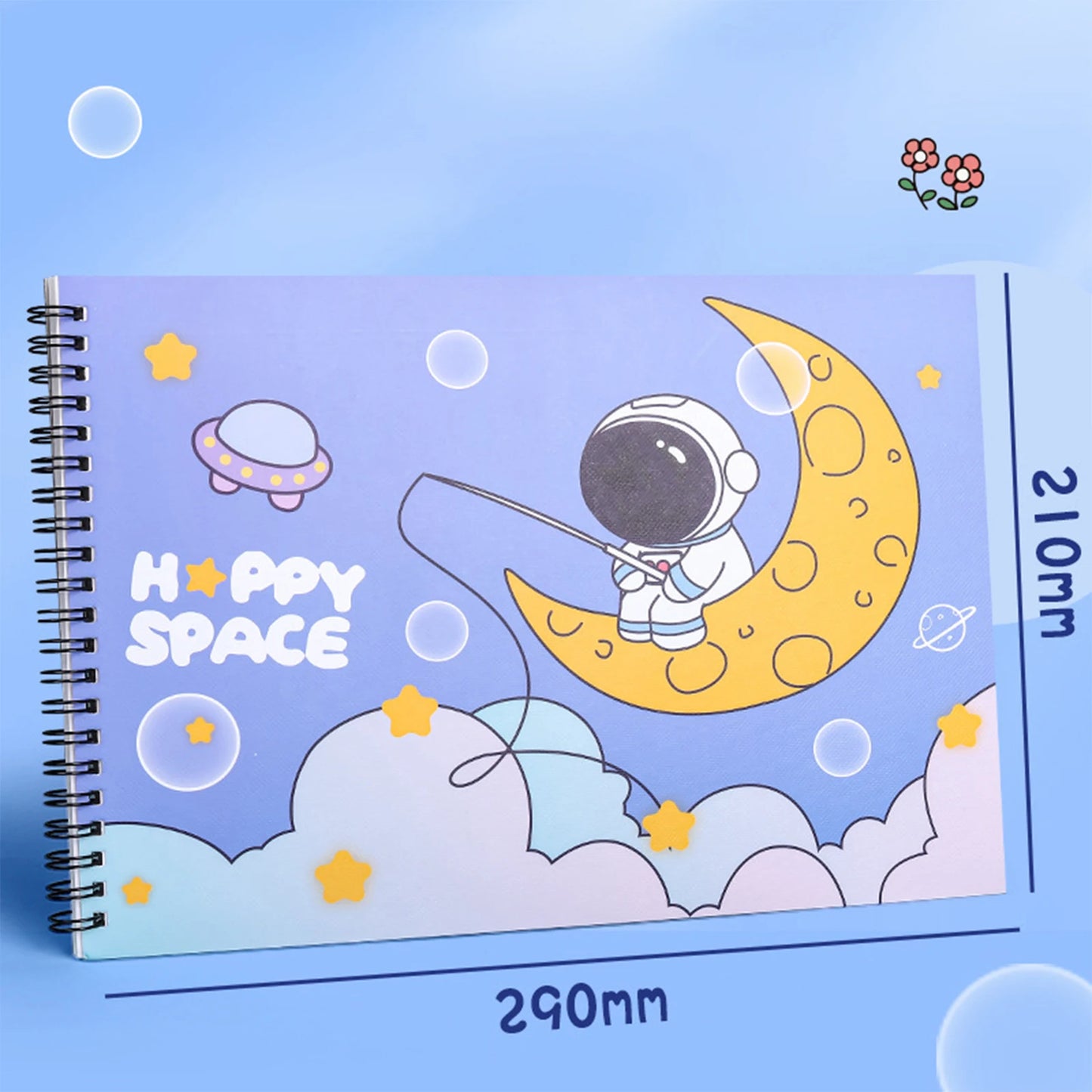 A4 Drawing cartoon Notebooks for students stickers Children's picture book for art sketching School Supplies office Stationery