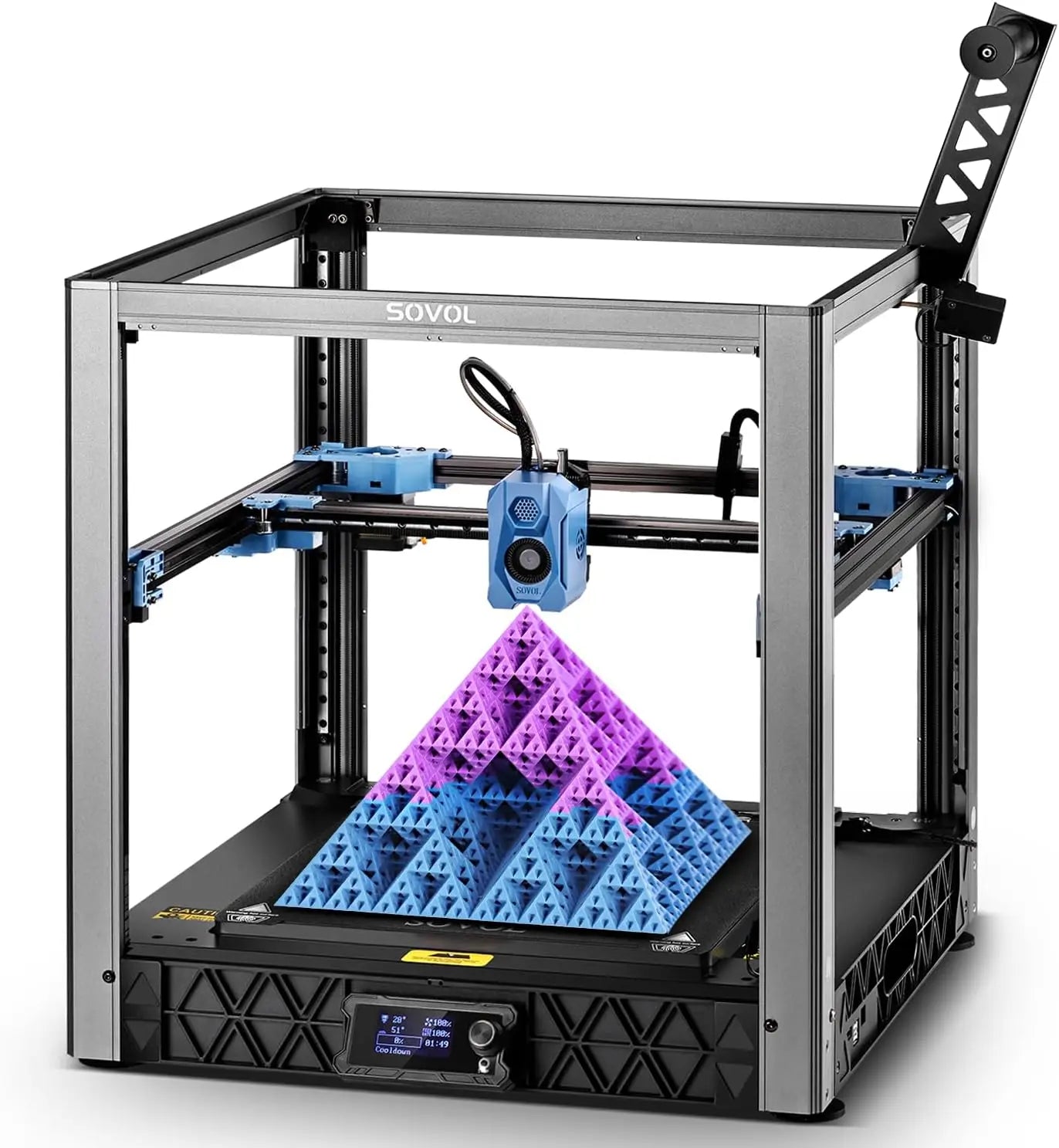 3D Printer-Sovol SV08 Core-XY 3D Printer Open Source, Max 700mm/s High Speed with 300℃ Clog-free Hotend and Camera