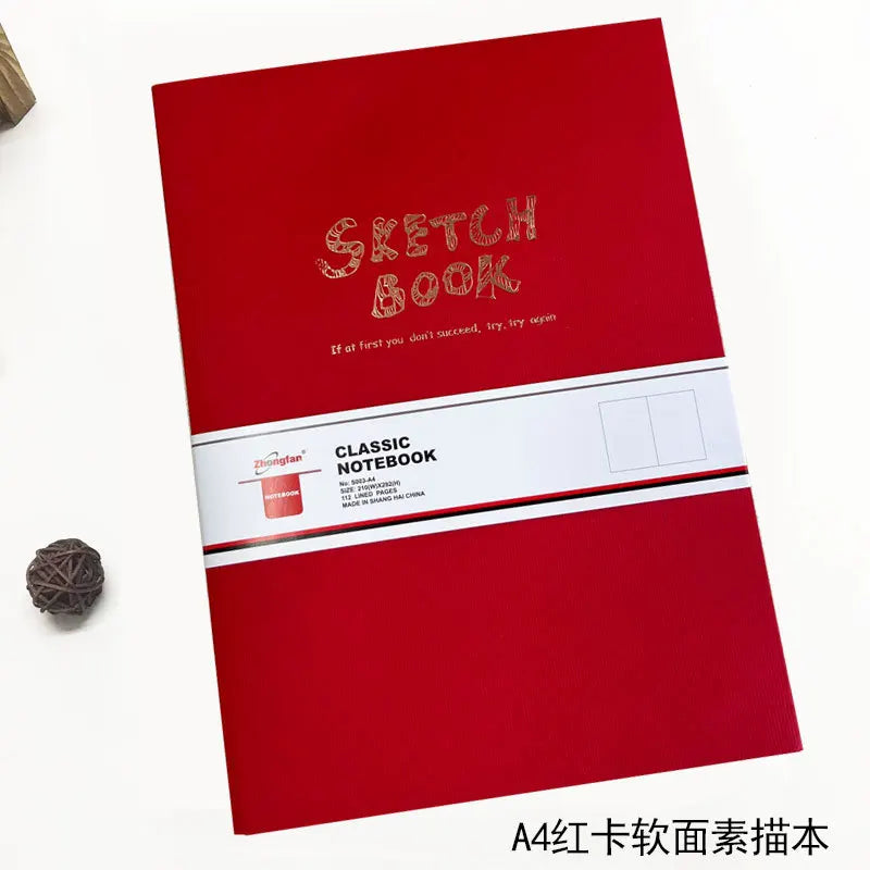 A4/A5 Super Thick Sketchbook 112 Sheets/224 Pages Writing Smoothly Not Easy Falling Pages for Watercolor Sketching Notes