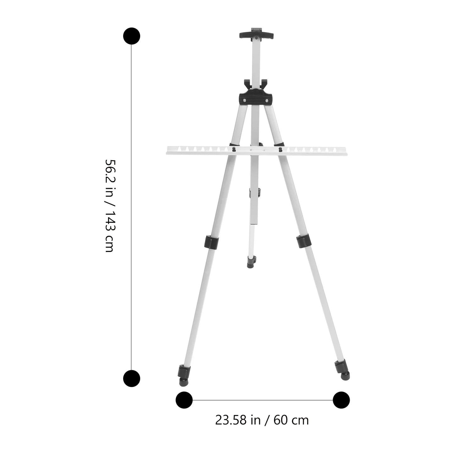 Foldable Adjustable Metal Sketch Easel Stand Portable Travel Easel Aluminum Alloy Easel Sketch Drawing For Artist Art Supplies