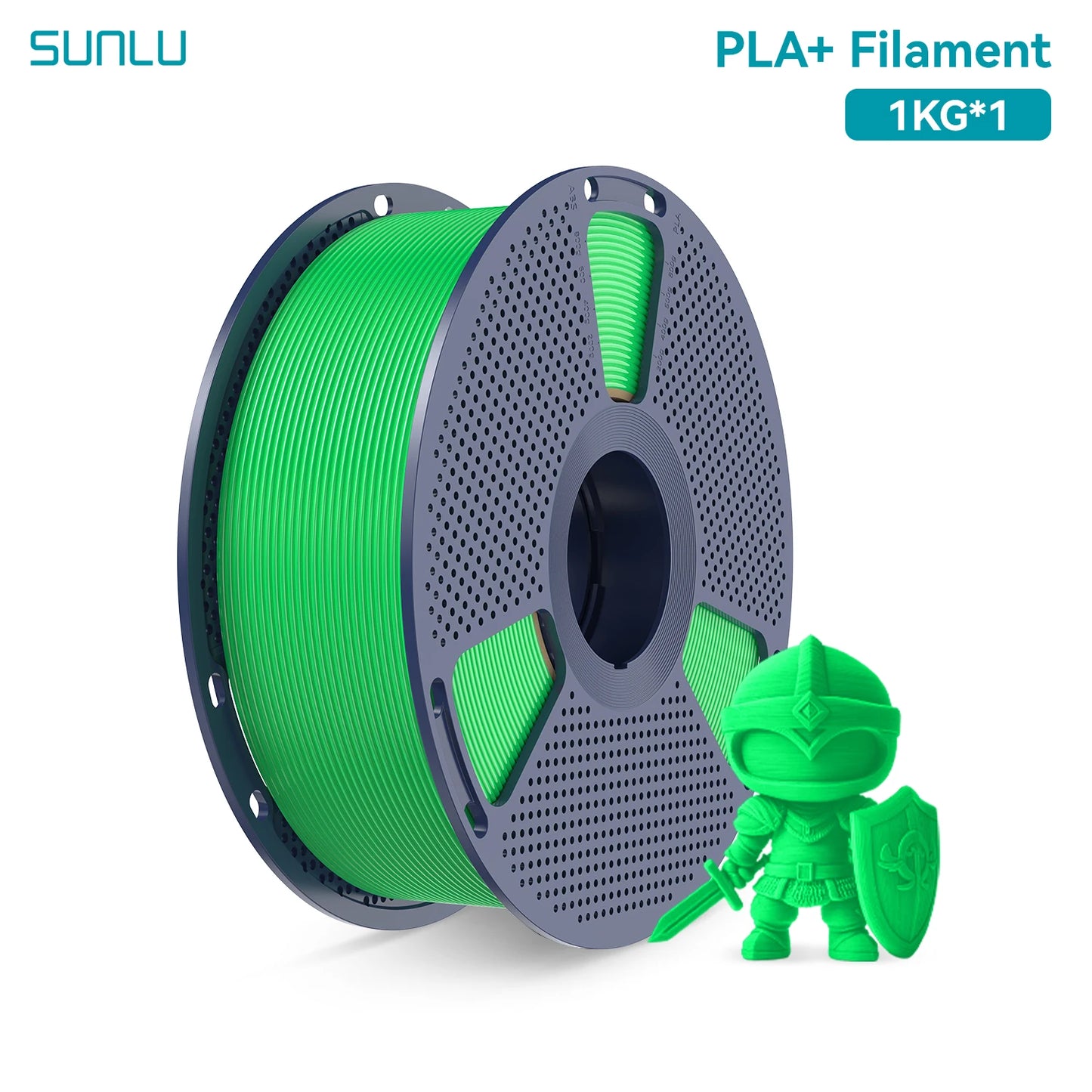 SUNLU PLA PLUS 1KG PLA+ 3D Printer Filament 1.75mm High transparency Tolerance+/-0.02mm Colorful Neatly Wound 300MM/S