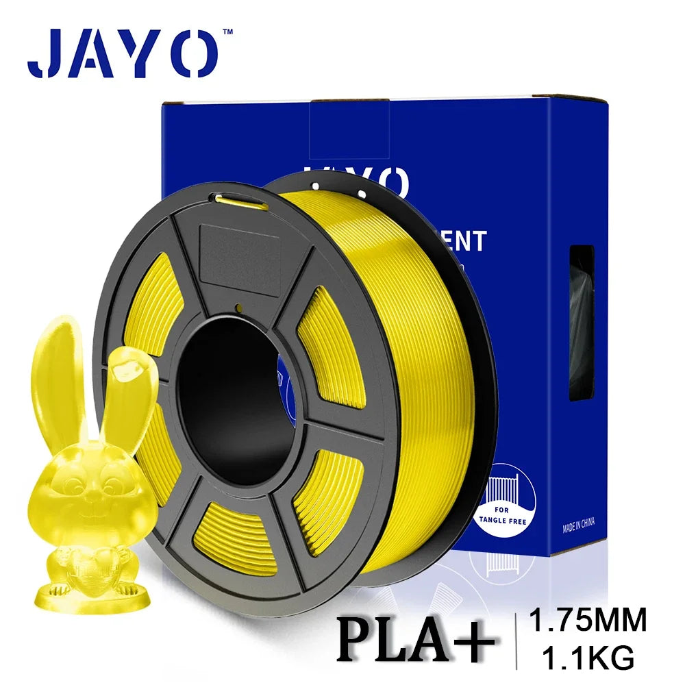 JAYO 3D PETG/PLA/PLA PLUS Printer Transparante Filament 1.75mm Transparency Series & No Bubble non-toxic 3D Printing Materials