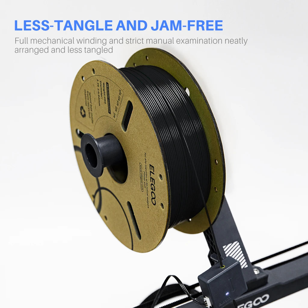 ELEGOO 10kg 1.75mm PLA Filament Set 10kg Black 3D Printing Materials Dimensional Accuracy +/- 0.02 mm Fits Most FDM 3D Printer