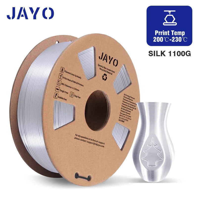 JAYO PLA/PETG/SILK/PLA Meta Filament 1Roll 3D Printer Filament 1.75mm 3d Filament PLA Printing Materials for 3D Printer&3D Pen