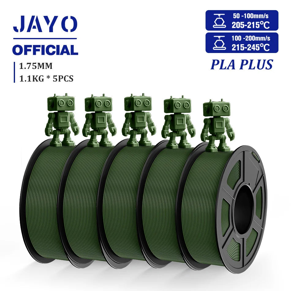 JAYO PLA plus 1.75mm PLA+ 3D Printer Filament Neatly Wound 3D Filament PLA For FDM 3D Printer Macarone Color Materials
