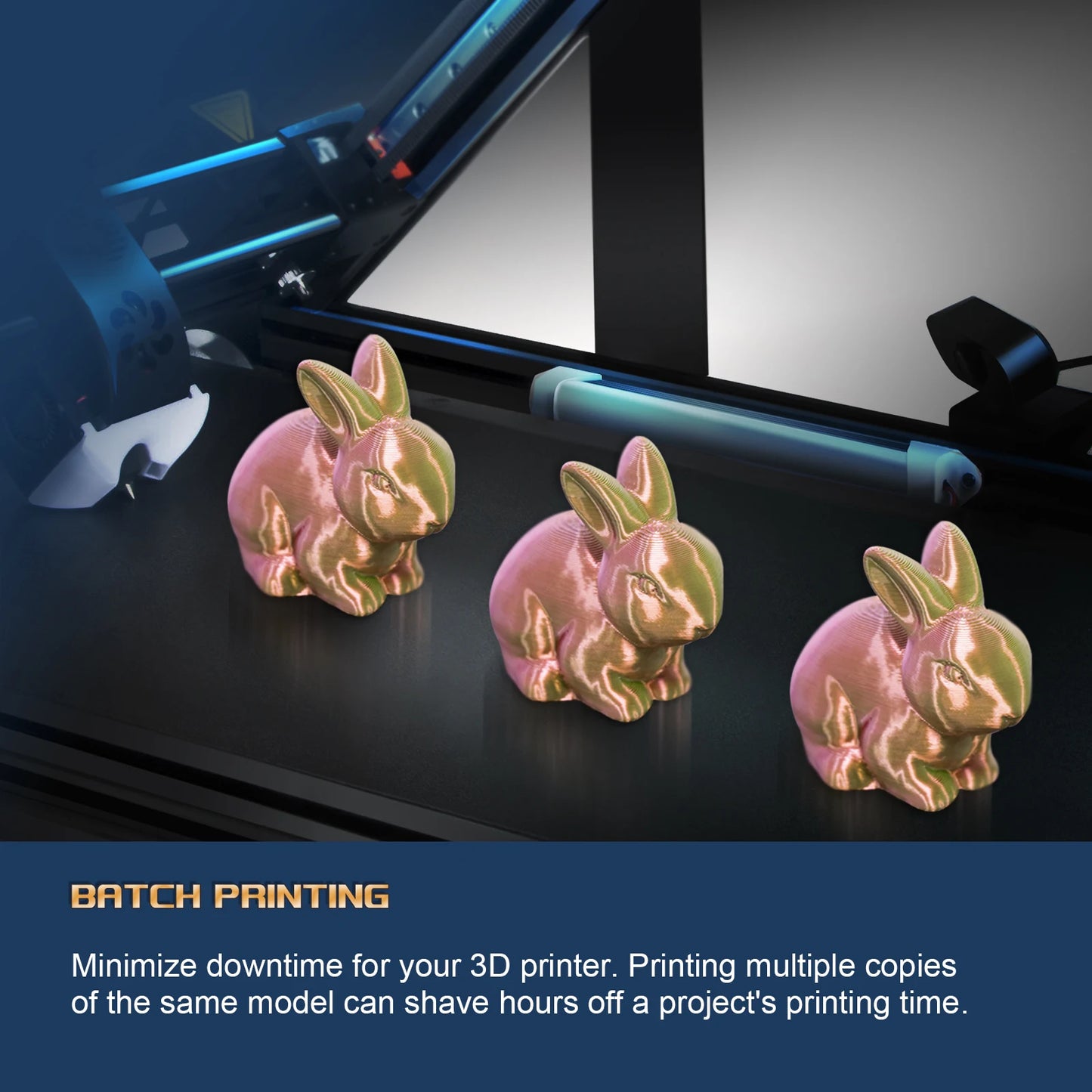 3D-Printer IdeaFormer IR3 V2 Infinite Z-Axis Steel Conveyor Belt 250×250×∞ mm With Extended Tray Klipper Firmware Auto Leveling