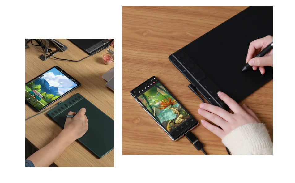 Mutil-colored Graphics Tablets Huion Inspiroy 2 S/M/L Digital Tablet Professional Design Drawing Tablet Portable Signature Pad