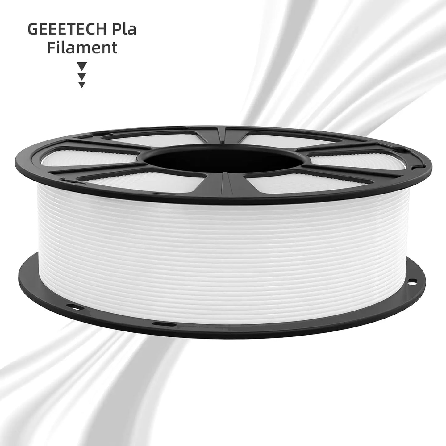 6KG 3D Printer Filament Bundle - White PLA Filament 1.75mm ±0.02mm (6 Spools, 1KG Each) - High Precision, Low Warping, 3D