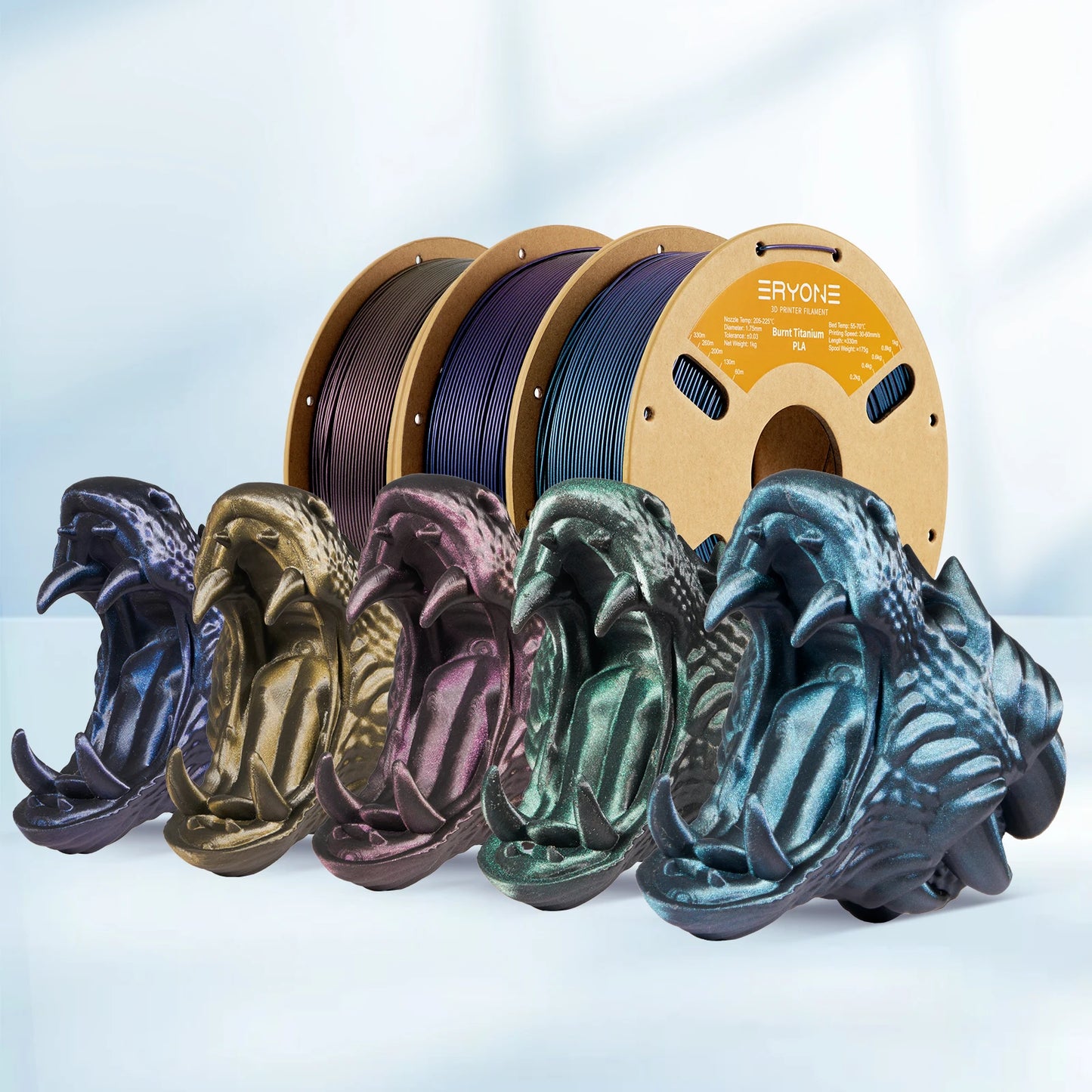 ERYONE Promotion PLA Burnt Titanium High Quality Filament 1KG 1.75mm ±0.03mm Filament For FDM 3D Printer Excellent Fluidity