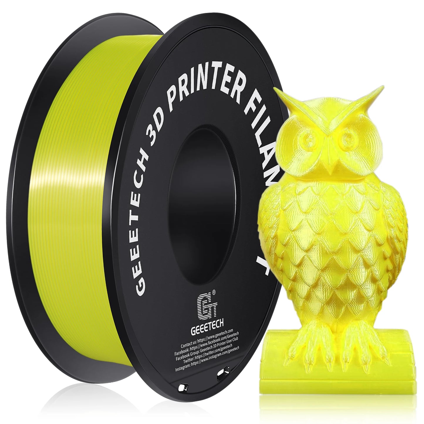 GEEETECH 3d Silk PLA Filament 1kg1.75mm Spool Wire For 3D Printer Material,Safety, Vacuum packaging, special color, Bubble free