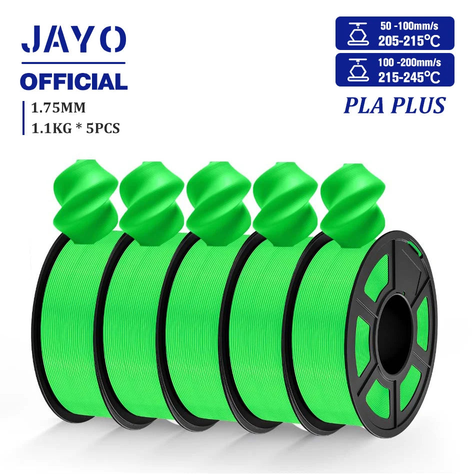 JAYO PLA plus 1.75mm PLA+ 3D Printer Filament Neatly Wound 3D Filament PLA For FDM 3D Printer Macarone Color Materials
