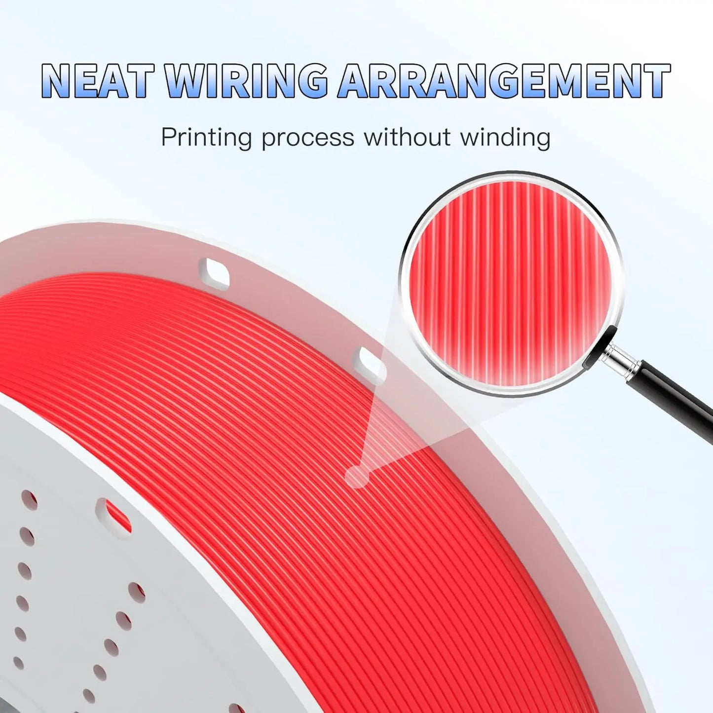 PETG 3D Printer Filament 1.75mm High Precision Durable Strong Filament Mith Better Flow Dimensional Accuracy +/- 0.02mm
