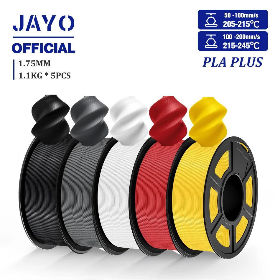 JAYO PLA plus 1.75mm PLA+ 3D Printer Filament Neatly Wound 3D Filament PLA For FDM 3D Printer Macarone Color Materials