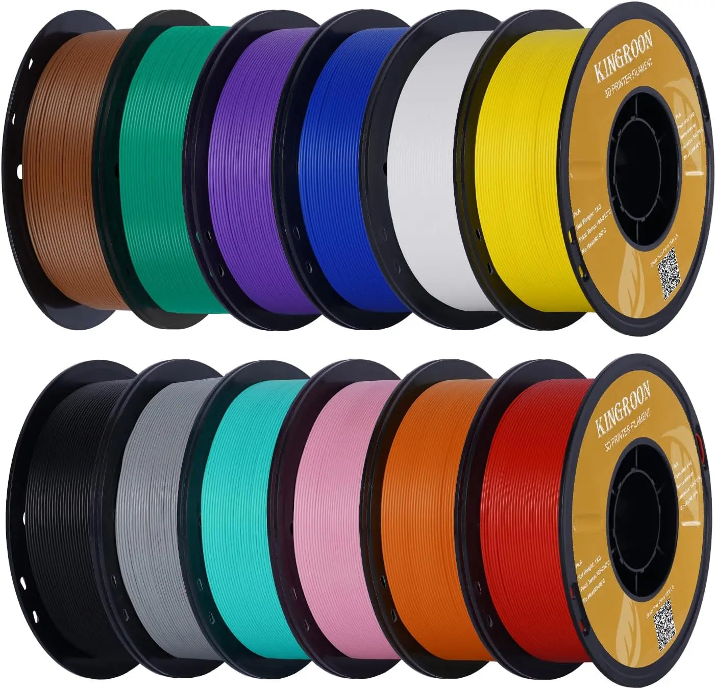 Kingroon High Speed PLA Bundle 3D Printer Filament 1.75mm, Rapid Filament for 30-600mm/s Hyper Printing Filament, Dimensional