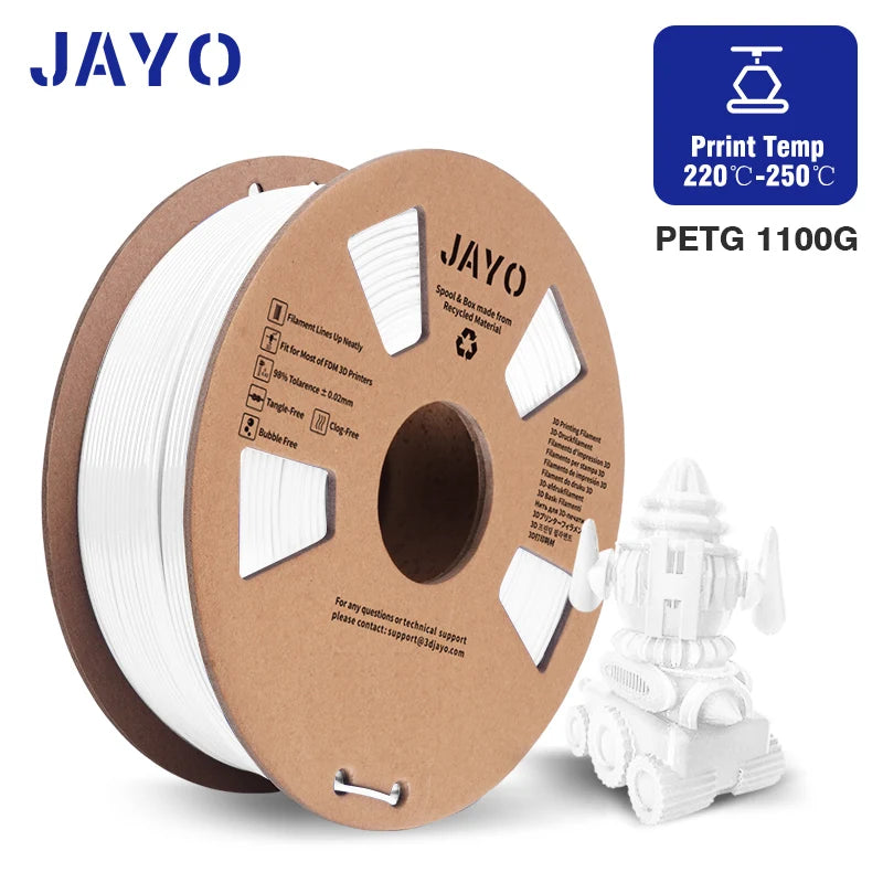 JAYO PLA/PETG/SILK/PLA Meta Filament 1Roll 3D Printer Filament 1.75mm 3d Filament PLA Printing Materials for 3D Printer&3D Pen