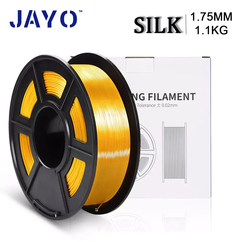 JAYO 3D Silk Pla Plus/ Dual/Triple Colors SILK 3D Printer Filament 1.75mm SILK Rabinbow 1.1kg/roll 3D Printing Materials
